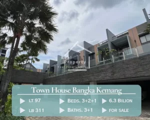 Rumah Bangka Kemang Townhouse Modern Minimalis LB 311