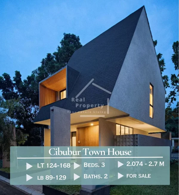 Rumah Cibubur Town House Modern Minimalis LB129