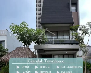 Rumah Cilandak TownHouse Modern Minimalis LB 245