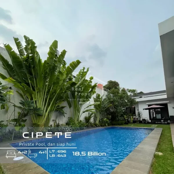 Rumah Cipete Modern Tropical LB 643