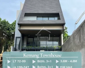 Rumah Kemang Town House Modern Minimalis LB 247