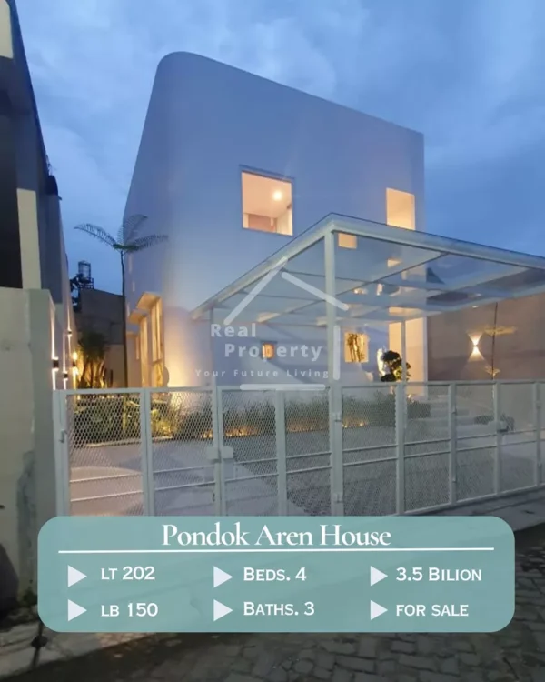 Rumah Pondok Aren Bintaro Modern Minimalis LB 150