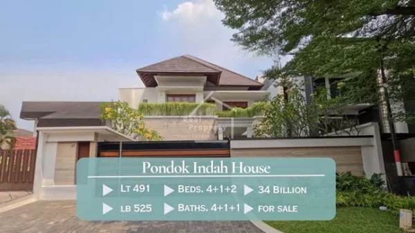 Rumah Pondok Indah Modern Tropical LB 525