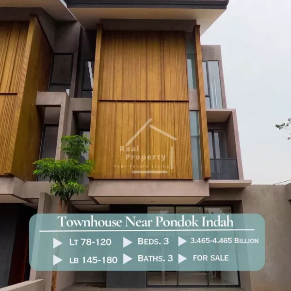 Rumah Pondok Indah Townhouse Modern Minimalis LB180