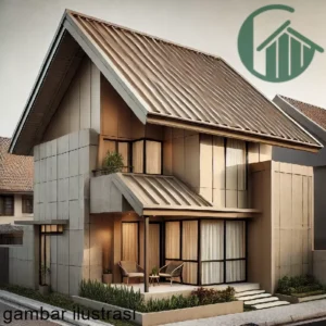 Contoh Rumah Atap Spandek Pasir