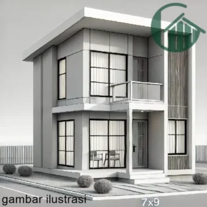 Desain Rumah Minimalis 3 Kamar Ukuran 7x9