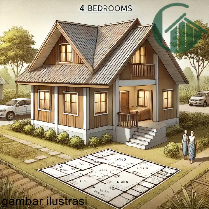 Desain Rumah Sederhana 4 Kamar Di Kampung