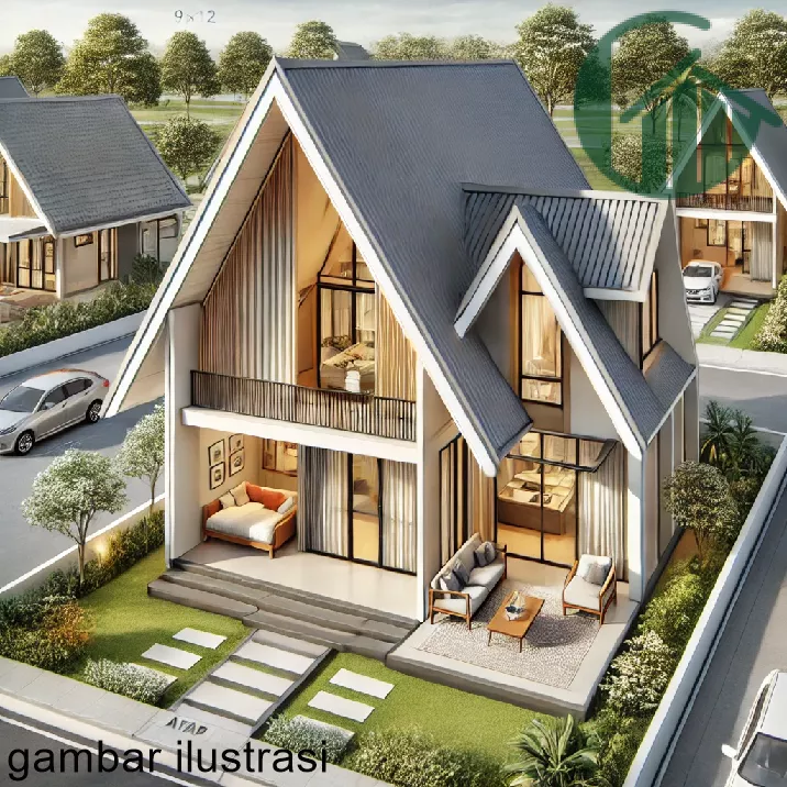 Gambar Rumah Atap Limas Ukuran 9x12