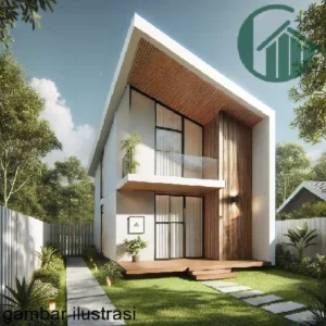 Rumah Atap Miring Sederhana