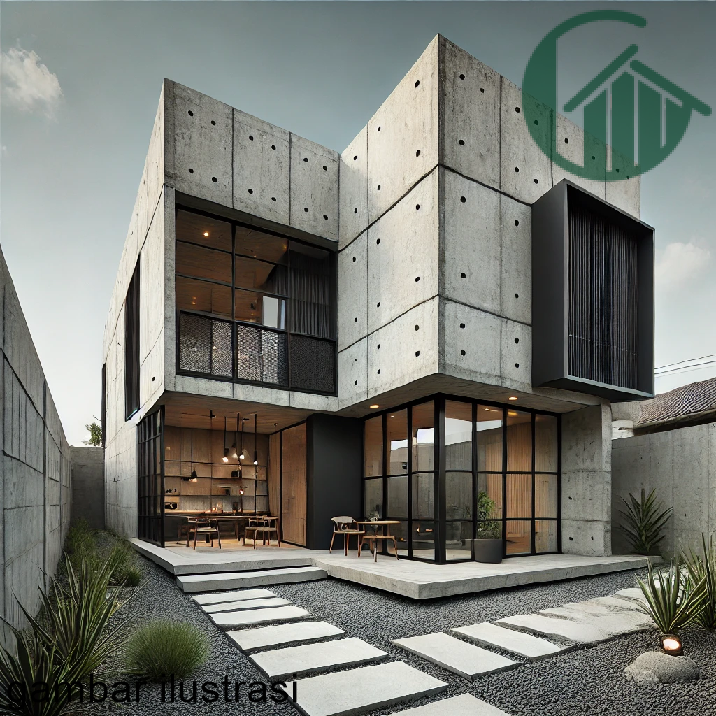 Rumah Industrialis Minimalis