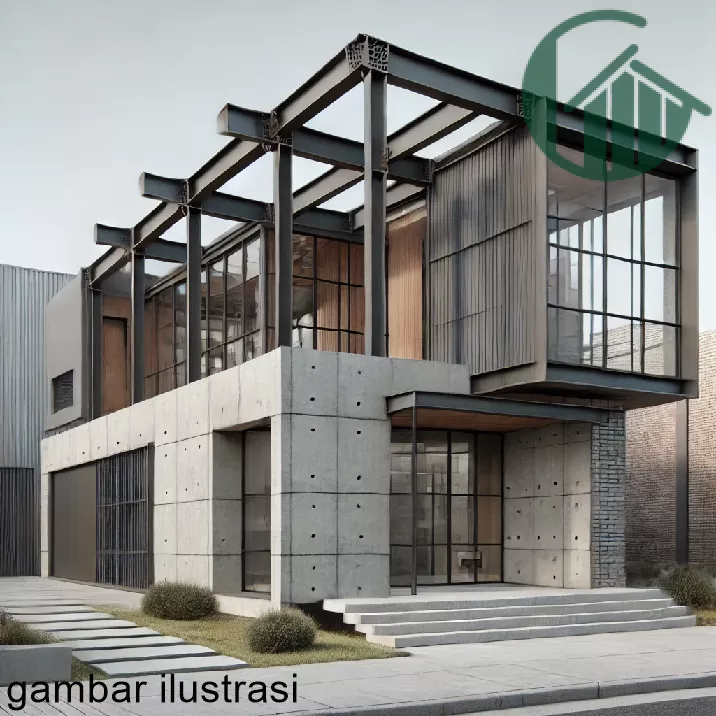 Rumah Industrialis Minimalis