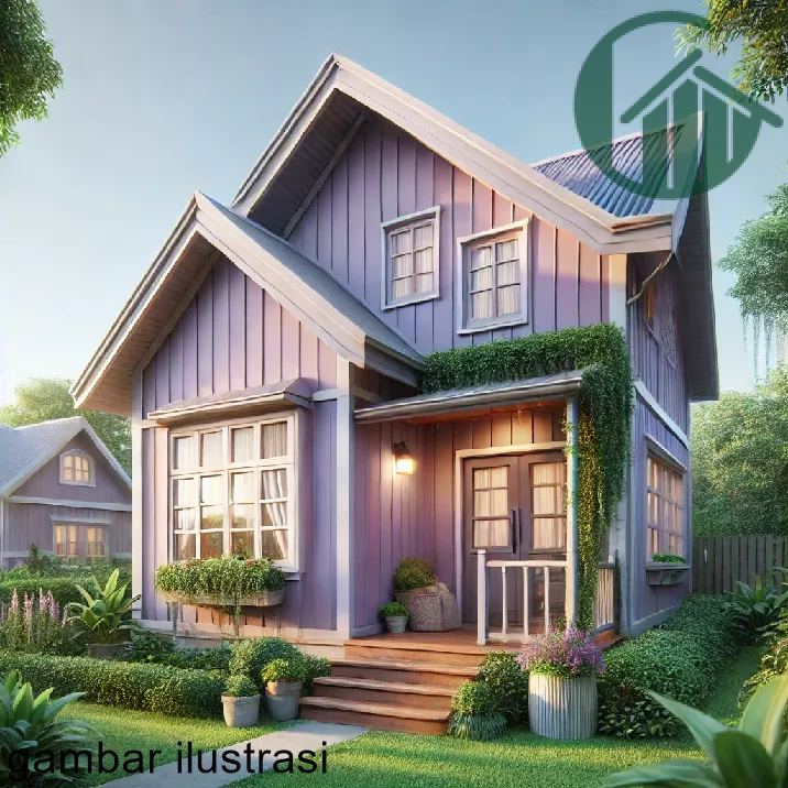 Rumah Warna Ungu Violet