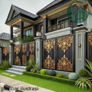 Warna Cat Pagar Rumah Mewah