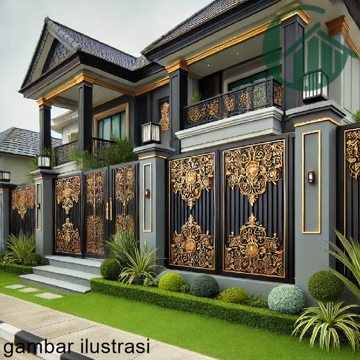 Warna Cat Pagar Rumah Mewah