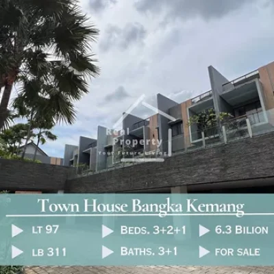 Rumah Bangka Kemang Townhouse Modern Minimalis LB 311