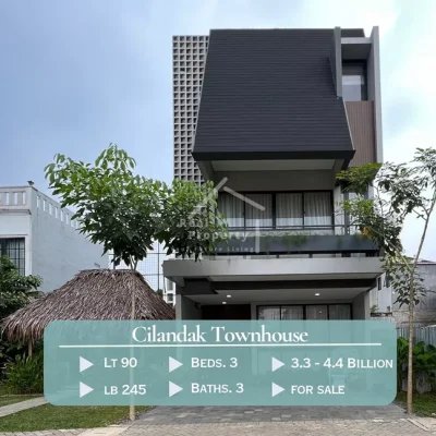 Rumah Cilandak TownHouse Modern Minimalis LB 245