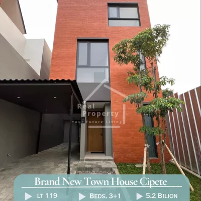 Rumah Cipete Town House Modern Minimalis LB 280