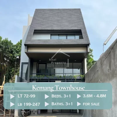 Rumah Kemang Town House Modern Minimalis LB 247